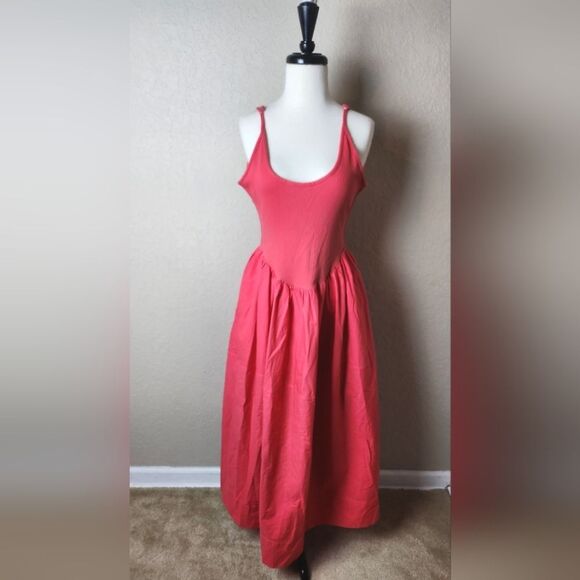 Free People Dylan Midi Dress Pink Size SP NWOT - Picture 5 of 10